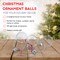 RN'D Toys Clear Fillable Ornaments - Shatterproof Transparent Plastic Craft Ornament Balls Decorations with Red and White Ribbon for DIY Christmas Ball Sphere Ornament Set - Pack of 24